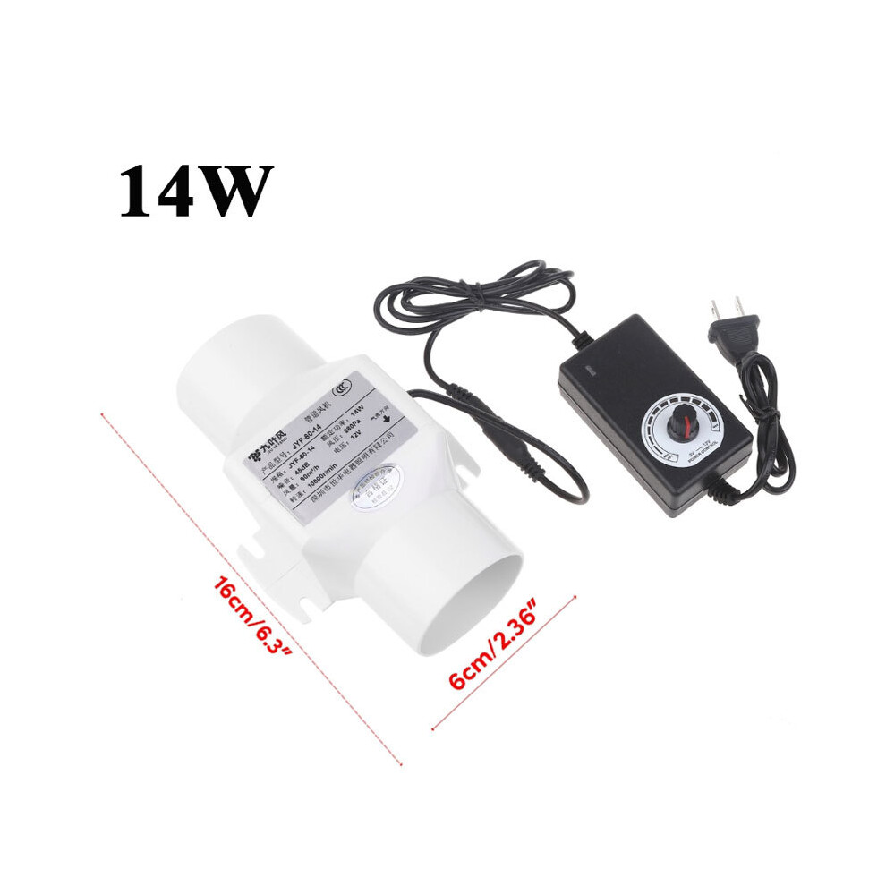 (14W) 2inch 50mm Duct Ventilation Fan Exhaust Fan for Dog Pet House Kitchen