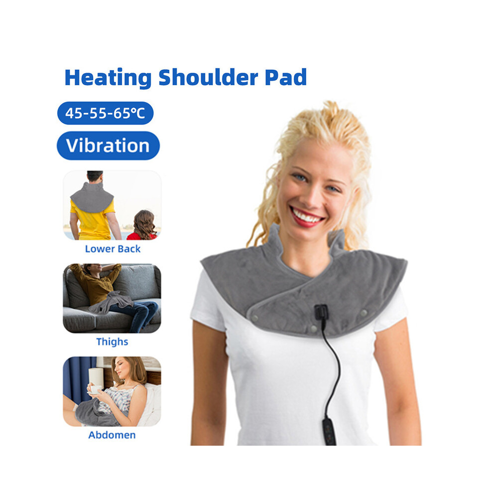 Electric Neck And Back Shoulder Massage Shawl Shoulder Vibration Massager Heating Scarf Keep Warming Shoulder Back Warmer Pad