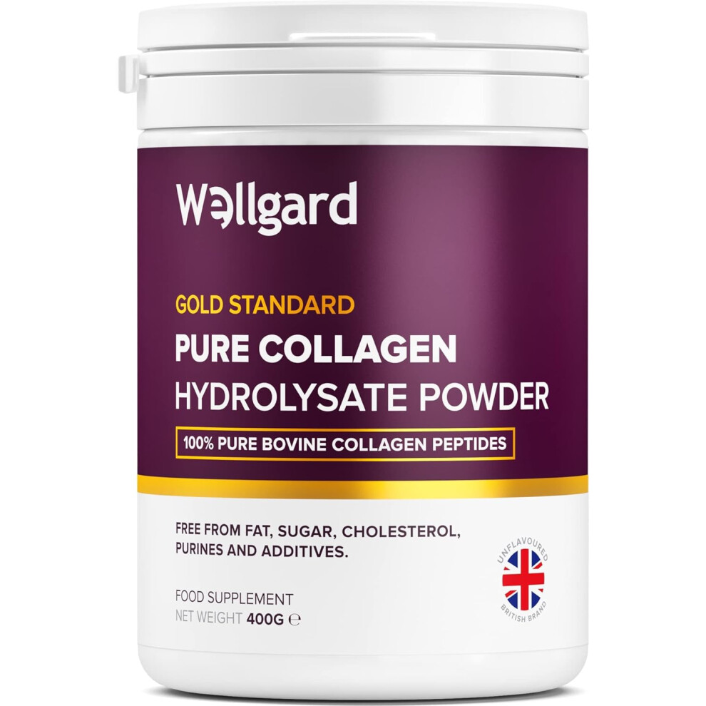 Wellgard Gold Collagen Powder, Standard Bovine Collagen Peptides Powder By - High Levels Of The 8 Essential Amino Acids