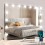 Led Mirror Usb Makeup Lights Lighted 10 Bulbs 3 Lighting Modes Tabletop Wall Mounted Cosmetic Mirror (only Lights) 4