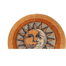 Boho Half Round Door Mat, Bohemian Sun And Moon Semicircle Door Mats, Non Slip Area Rug Soft Doormat For Front Door Indoor 50x70cm