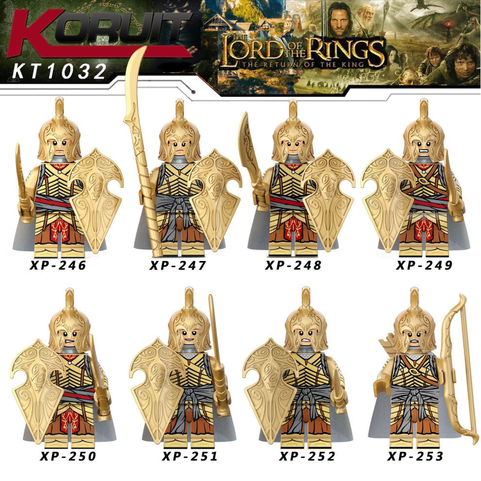 Bonxaif (8Pcs Lord Of The Rings -C) Lord Of The Rings Toy Action Mini Figures Fit Lego