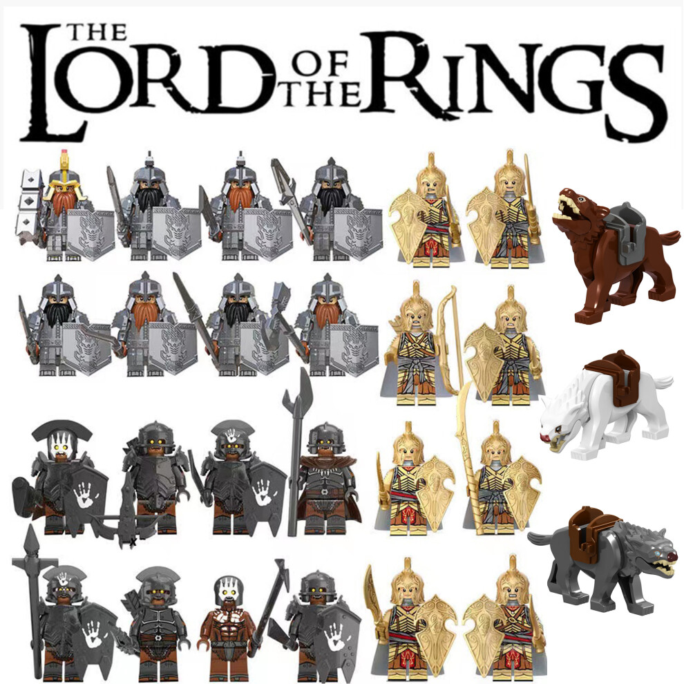 Bonxaif (27Pcs Lord Of The Rings) 34Pcs Lord Of The Rings Toy Action Mini Figures Fit Lego