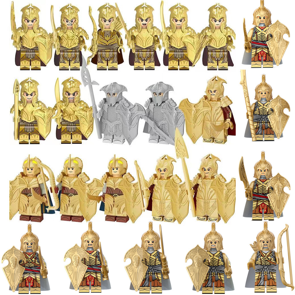 Bonxaif (24Pcs Lord Of The Rings - B) 34Pcs Lord Of The Rings Toy Action Mini Figures Fit Lego