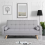 "Fabric 3-Seater Sofa Bed - Click Clack Recliner for Living Room" 2