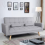 "Fabric 3-Seater Sofa Bed - Click Clack Recliner for Living Room" 4