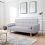 "Fabric 3-Seater Sofa Bed - Click Clack Recliner for Living Room" 7