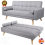 "Fabric 3-Seater Sofa Bed - Click Clack Recliner for Living Room" 1