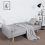 "Fabric 3-Seater Sofa Bed - Click Clack Recliner for Living Room" 5