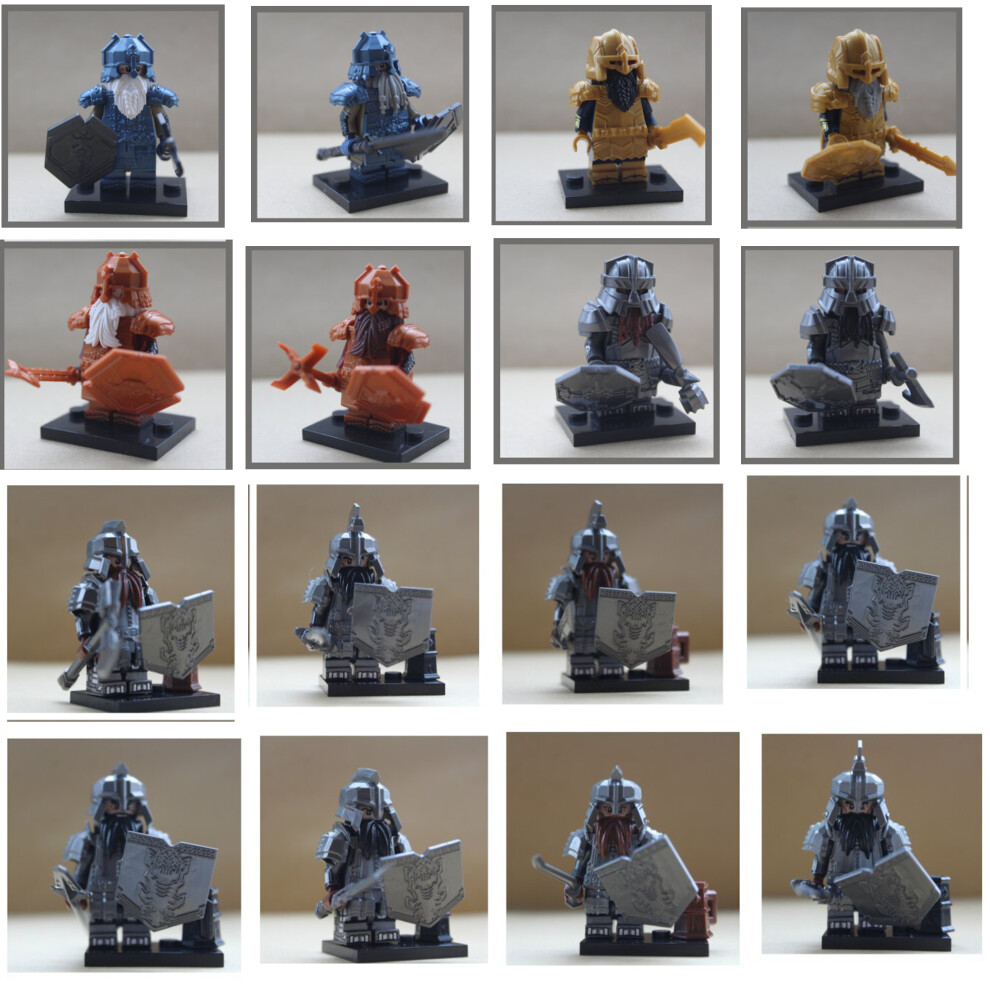 Bonxaif (16Pcs Lord Of The Rings - B) 34Pcs Lord Of The Rings Toy Action Mini Figures Fit Lego