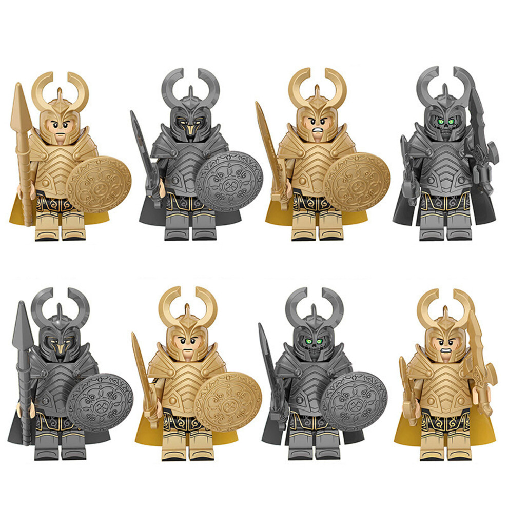 Bonxaif (8Pcs Lord Of The Rings - F) 34Pcs Lord Of The Rings Toy Action Mini Figures Fit Lego