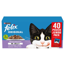 FELIX Original Mixed Selection in Jelly Wet Cat Food 40x85g