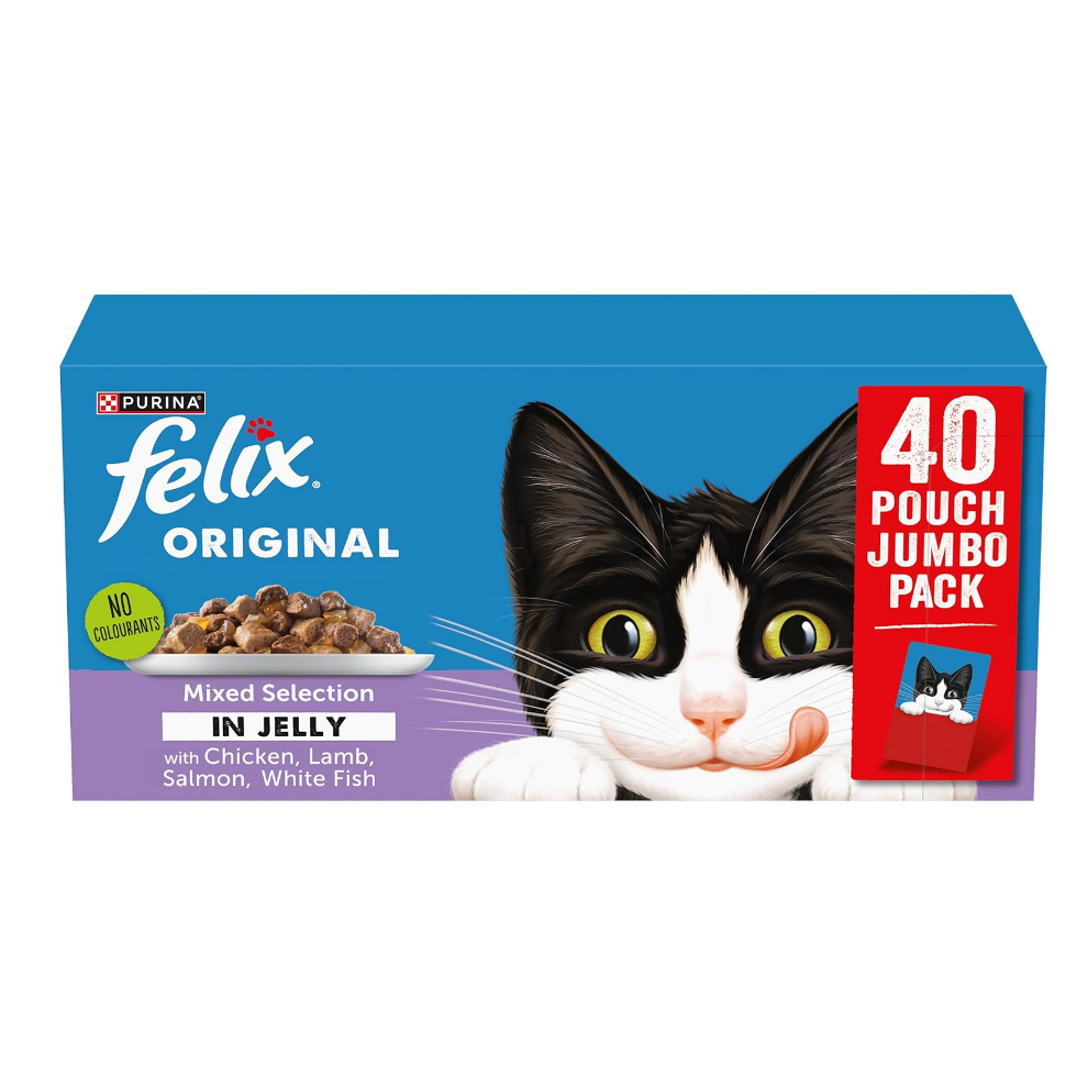 FELIX Original Mixed Selection in Jelly Wet Cat Food 40x85g