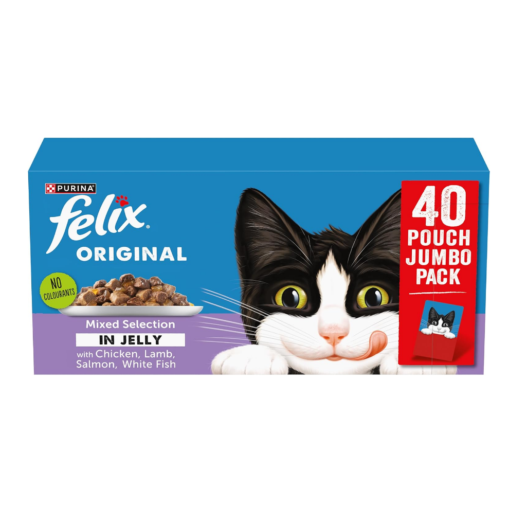 Felix Original Mixed Selection In Jelly Wet Cat Food 40X85g