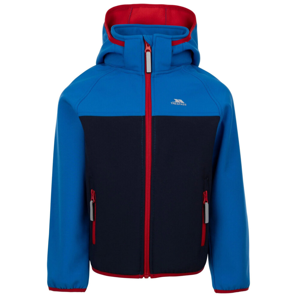 (7-8 Years, Navy) Trespass Childrens/Kids Hanbury Soft Shell Jacket