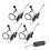 Wireless lavalier microphone system 4 channel wireless lavalier microphone for iphone dslr camera youtube podcast vlog b 3