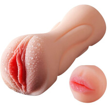 2 in 1 Male Masturbator,Realistic Pocket Pussy with Realistic Mouth Textured Vagina and Tight Anus, Adult Sex Toys Men Masturbation