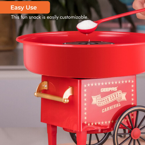 GEEPAS Geepas Electric Popcorn Maker Machine & Cotton Candy Maker Set 2