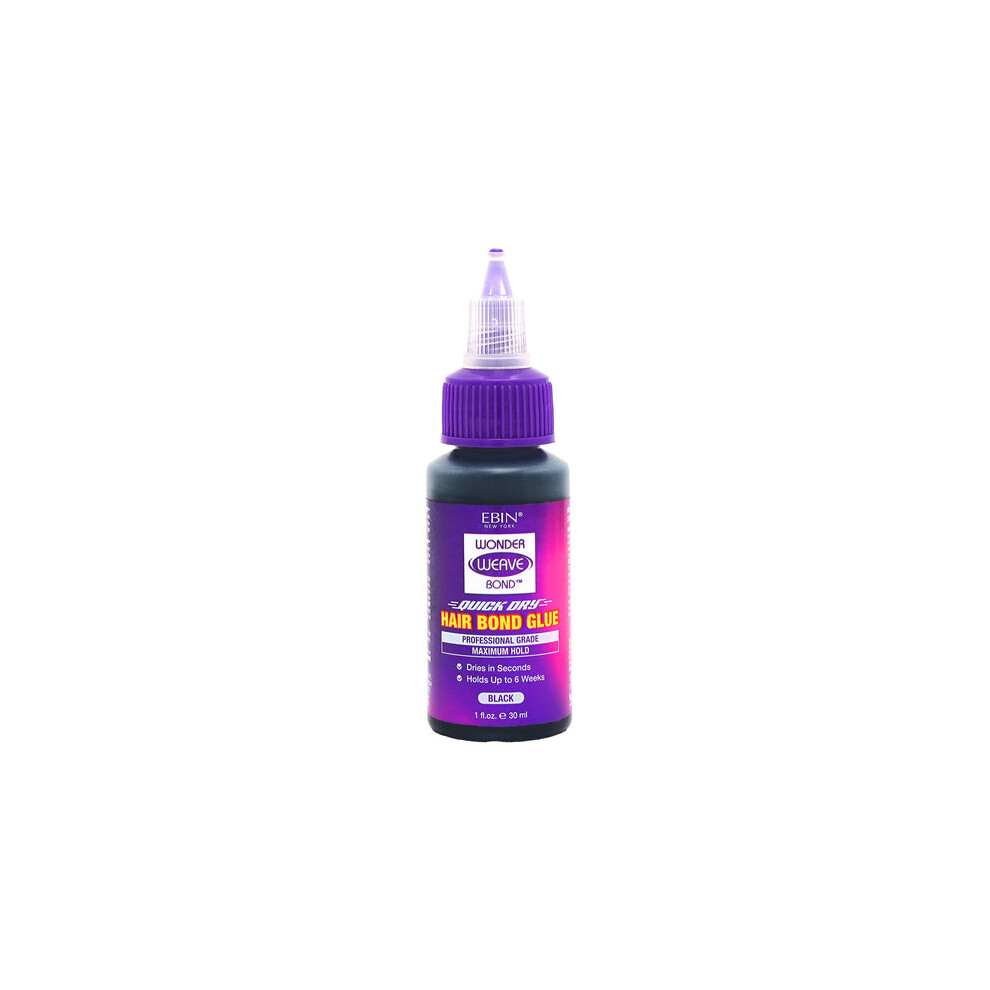 Ebin Unisex Black Wonder Weave Bond Hair Bond Glue 30 Ml