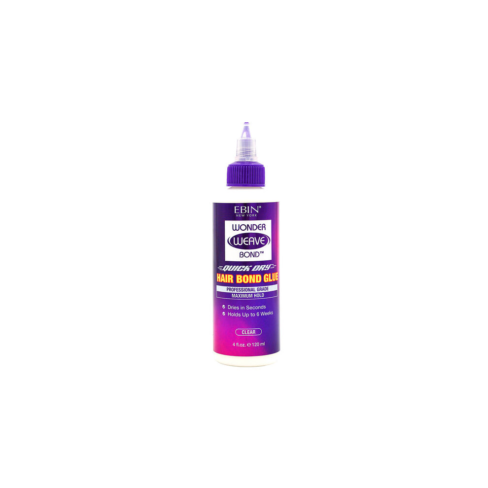 Ebin Unisex Clear Wonder Weave Bond Hair Bond Glue 120 Ml