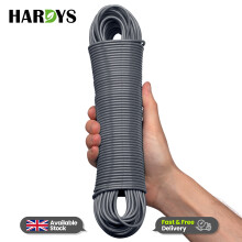 (Grey, 50M) Heavy Duty Clothes Washing Line Steel Core Strong