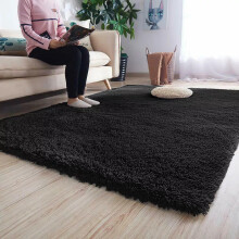 (120x170cm) Extra Large Black Fluffy Rugs Shaggy Living Room Rug