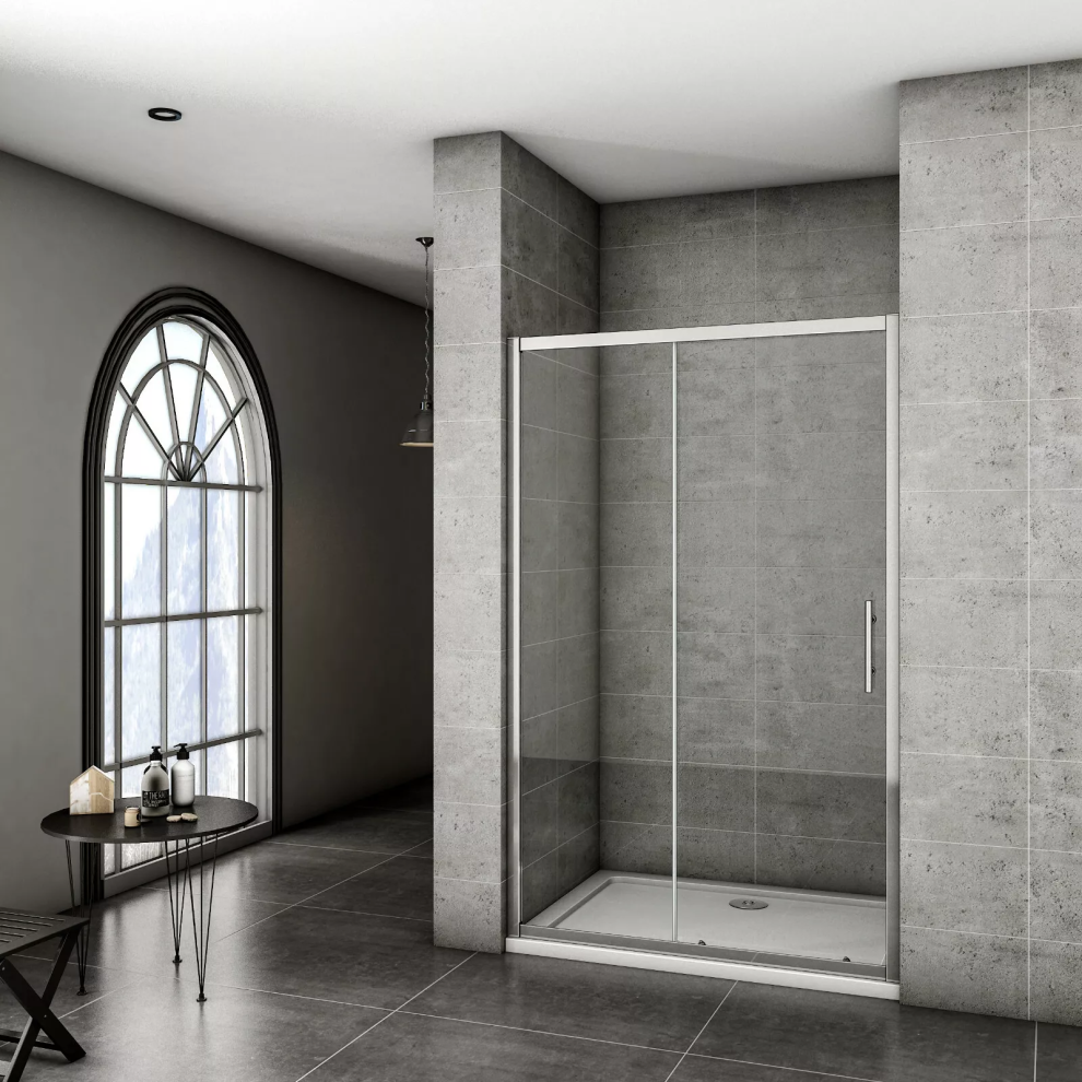 (1100X1900mm) 8mm Sliding Door Walk In Shower Enclosure Cubicle