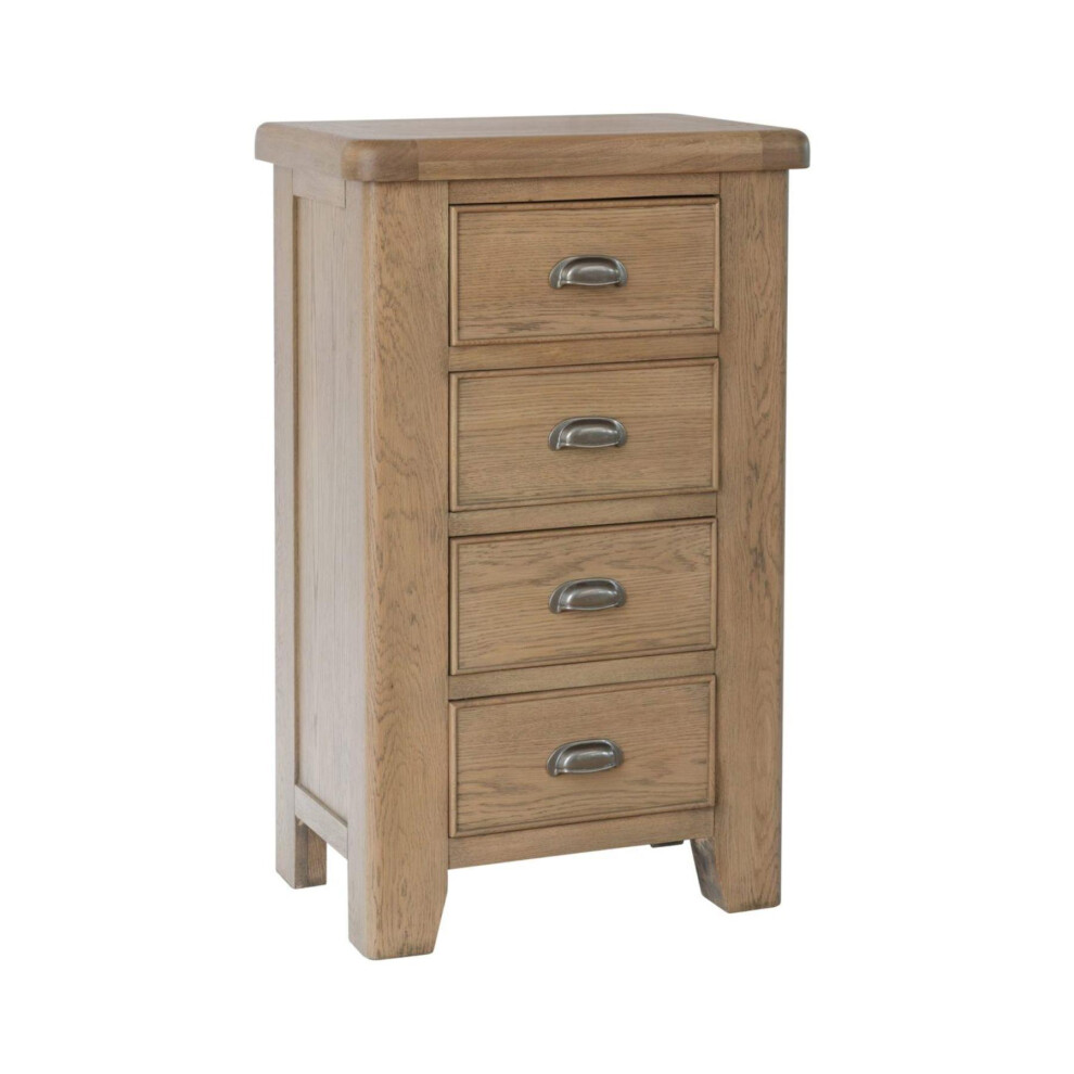 Holcombe Chest Of 4 Drawers Storage Organizer Bedroom Solid Wood