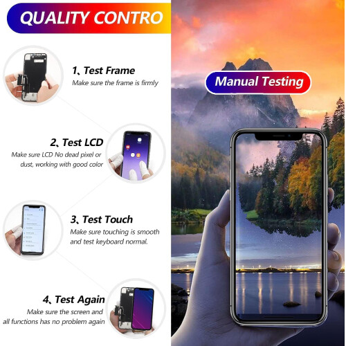 Screen Replacement For iPhone XS LCD FHD Display Digitizer Repair Kit 2