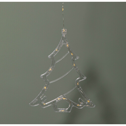 Smart Garden Products 20cm Battery Operated Light up Christmas Tree Window Decoration with LEDs 2