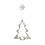 Smart Garden Products 20cm Battery Operated Light up Christmas Tree Window Decoration with LEDs 9
