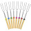 Marshmallow Roasting Sticks, 32 Inch Extendable Telescoping Roasting Sticks Forks with Wooden Handle for Fire Pit 5