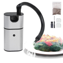 Food Cold Smoke Generator Portable Molecular Cooking Smoking Gun Meat Burning Smokehouse Cooking Bbq Barbecue Smoker Wood