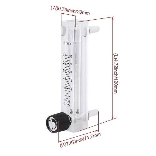 Lzq-7 Oxygen Flowmeter 3-30lpm Flow Meter with Valve for Oxygen Air Gas 2