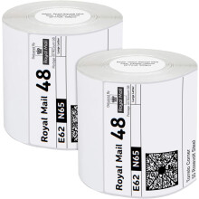 (1000 Labels) 4X6 Direct Thermal Printer Labels 100mm x 150mm  White Permanent Shipping Labels Rolls Compatible with Etsy Shopify Ebay Amazon Royal Mail FedEx
