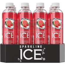 Sparkling Ice, Strawberry Watermelon Flavored Sparkling Water 12 x 500ml Bottle