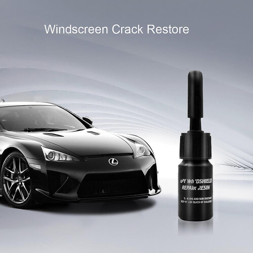 (Black) Car Windshield Cracked Repair Tool Diy