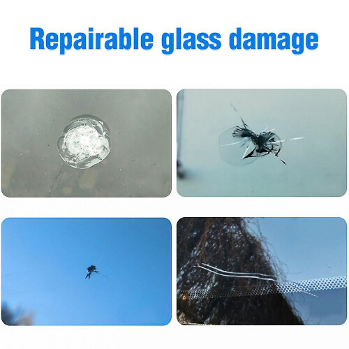 (White) Car Windshield Cracked Repair Tool Diy 2