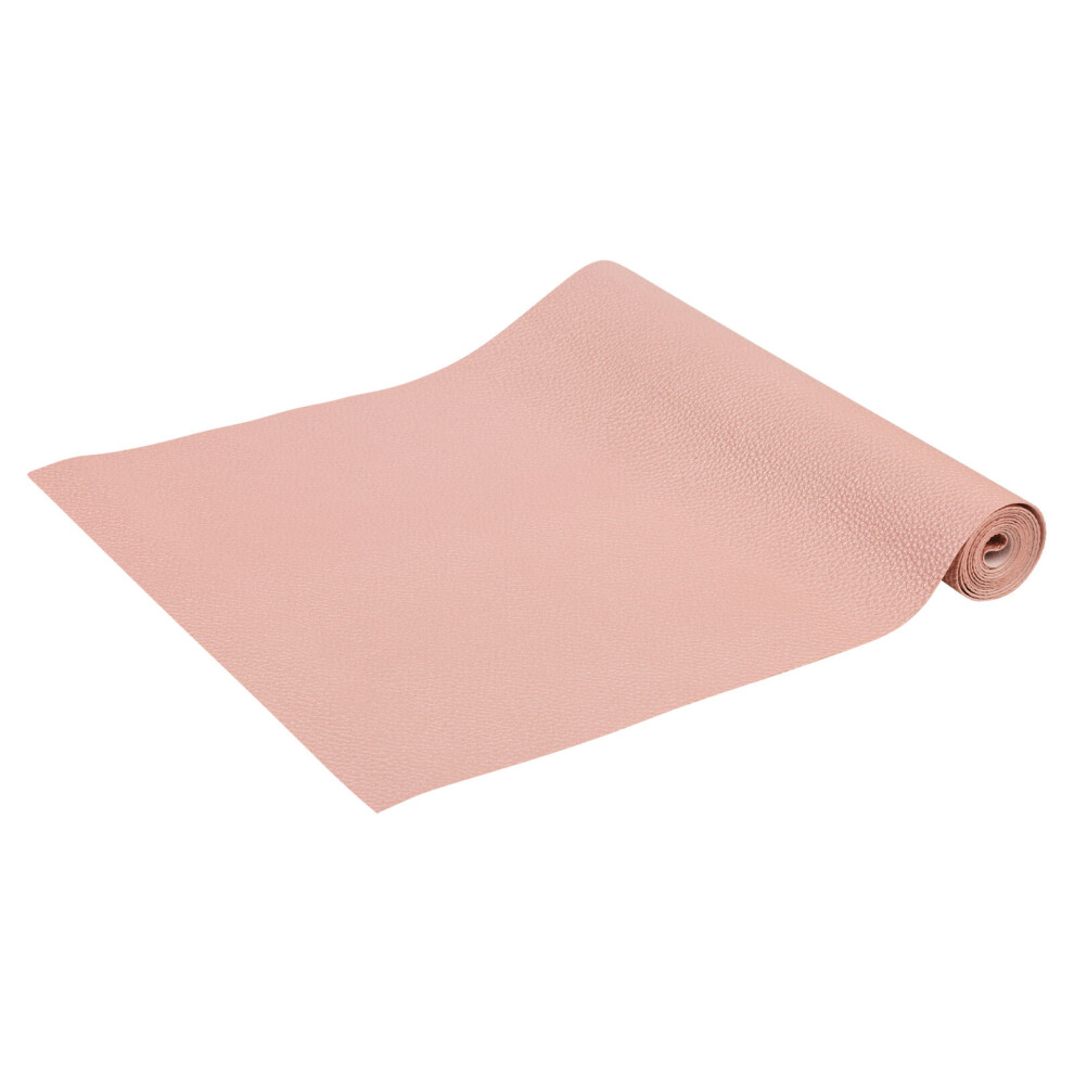 (Pink) 33x150cm Faux PU Leather Table Runner Cloth Roll Wedding Dinner Party Decoration