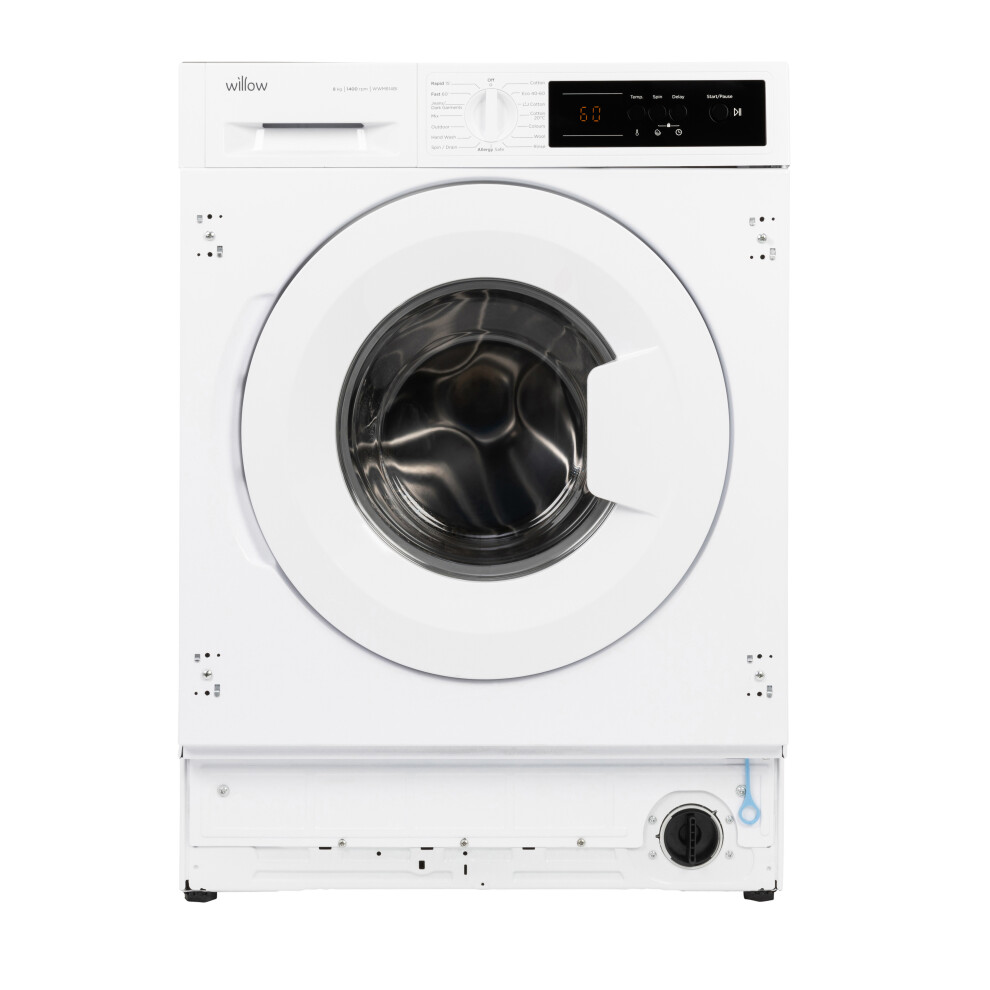 Willow Appliances Willow Wwm814bi 8Kg 1400 Spin Integrated Washing Machine