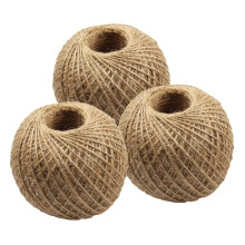MantraRaj 40m Brown Jute Twine String Plant Wrapping Hemp String Rope Cord Yarn Ball String Pack of 3