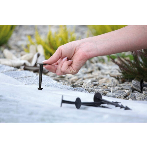 100 Pack Garden Fixing Stakes For Weed Cloth Fixing 2
