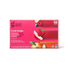 Good & Gather Strawberry, Apricot and Wildberry Fruit Strips 24oz/48ct