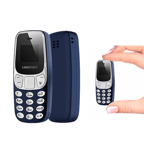Mini Mobile Phone, Bm10 Dual Sim, Smallest Phone - Dark Blue