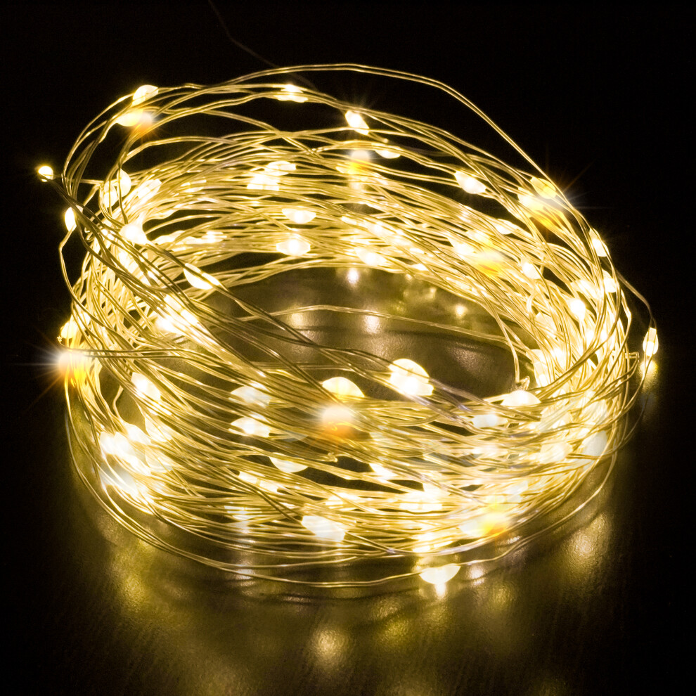 Desiretech – 50 LED Battery-Powered Christmas Fairy Lights – 5M Copper Wire Waterproof String Lights for Christmas Tree Decorating, Festive Indoor Holiday Décor, Winter Parties, Seasonal Events - Image 3