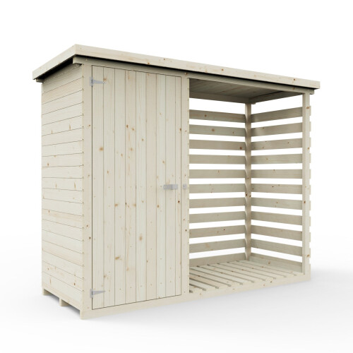 Weka Firewood Storage with Equiptment Room 1