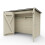 Weka Multi Purpose Storage Shed for Bicycles & Rubbish Bins - Natural 3