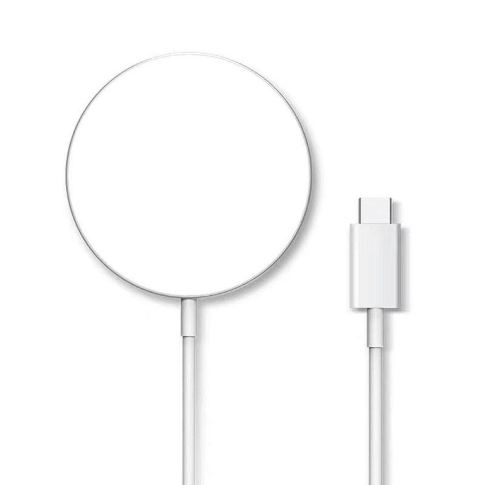 (White) 100W Magnetic Wireless Charger Pad Stand for iPhone 15 14 13 Samsung Xiaomi Chargers Induction Macsafe PD Fast Charging Phone Charger Dock Station