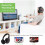 (Black) TV wireless headphones for the elderly 4