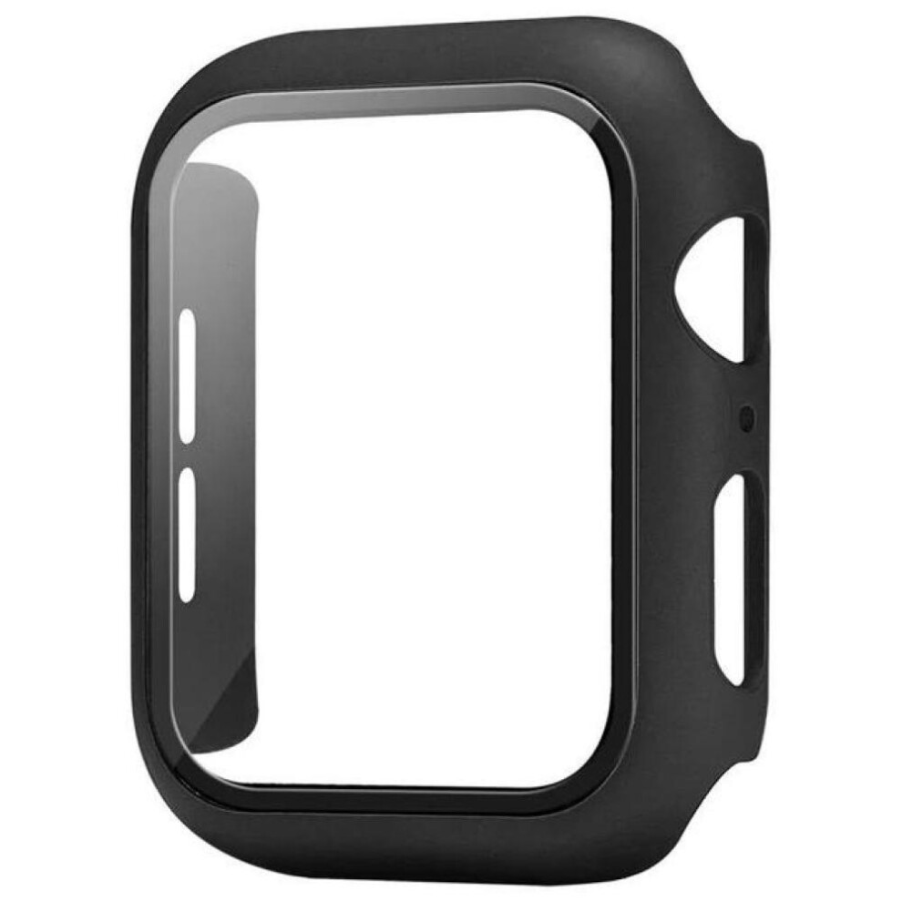 (, 40Mm Series 4 5) Tempered Glass+Watch Case For Apple Watch 8 7 6 Se 5 3 4 44Mm 40Mm Screen Protector Iwatch 5 3 2 42Mm 38Mm Case Cover Bumper Black 8161951483655